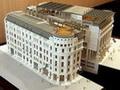 Foldable maquette of the stock exchange Palace