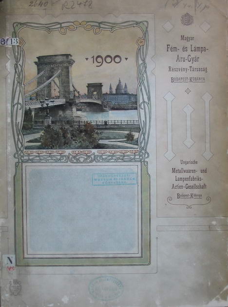 A Magyar Fém- és Lámpaárú-gyár Részvénytársaság 1900-évi katalógusa