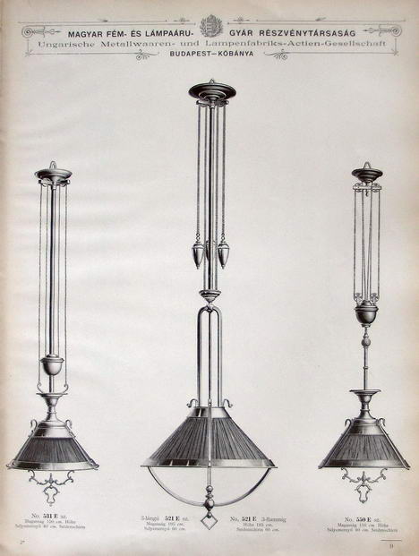 A Magyar Fém- és Lámpaárú-gyár Részvénytársaság 1900-évi katalógusa