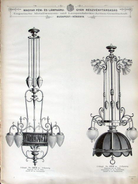A Magyar Fém- és Lámpaárú-gyár Részvénytársaság 1900-évi katalógusa