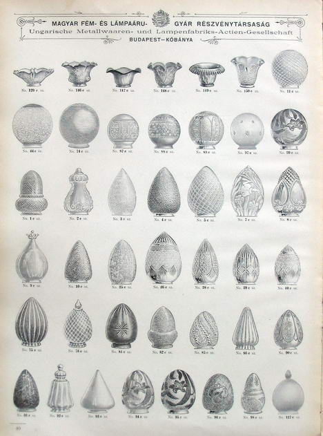 A Magyar Fém- és Lámpaárú-gyár Részvénytársaság 1900-évi katalógusa