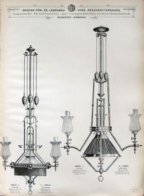 A Magyar Fém- és Lámpaárú-gyár Részvénytársaság 1900-évi katalógusa