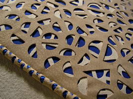 Hajdú Andrea - Bőr paraván és intarzia