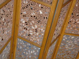 Hajdú Andrea - Bőr paraván és intarzia