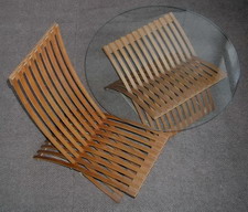 Rainer Péter - Üvegasztal, hajlíott szék