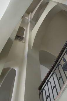 Somogyi Pál: Apáczai Csere Hotel - lépcsőtér belső orsótere