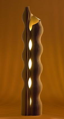 Terbe János - Hullámkarton lámpa